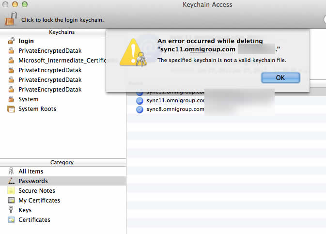 outlook 2011 keeps asking for keychain password osx